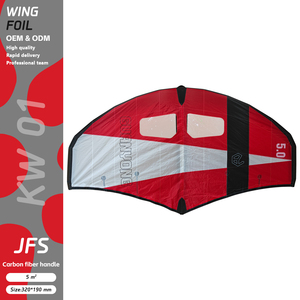 มีสินค้าในสต็อก JFS KW01 วิงไนลอนสีแดง 5 เมตร ไฮโดรฟอยล์ เซิร์ฟบอร์ด วินด์เซิร์ฟ วิงฟอยล์ กีฬาทางน้ำ KW01 วิงฟอยล์ 5 เมตร ปีกขนาดใหญ่ - Product Image 3