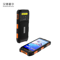 Lecteur de codes-barres portable robuste Android 16 avec scanner de paume, PDA 4800 mAh, 4G, WiFi, BT, caméra, scanner de codes QR pour inventaire et gestion des stocks