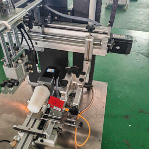 Mesin cetak layar <span class=keywords><strong>Semi</strong></span> otomatis pencetak layar Cup botol Motor Servo Multi warna dengan layar sentuh pendaftaran mikro - Product Image 5