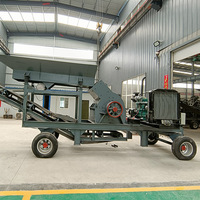 Bon prix Portable petit concasseur de roche concasseur à marteaux petit agrégat pierre pour gravier pierre écraser la machine machines minières