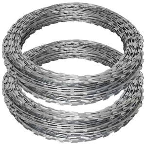 Alambre de púas de hierro duradero, antirrobo, tipo <span class=keywords><strong>concertina</strong></span>, galvanizado en caliente, para seguridad de límites y muros de prisión - Product Image 3