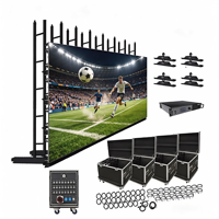 Mur vidéo LED couleur plein écran VISIONLED P2.9 pour extérieur, IP65, en aluminium moulé sous pression, affichage de texte et animations, luminosité 4500 cd, garantie 2 ans
