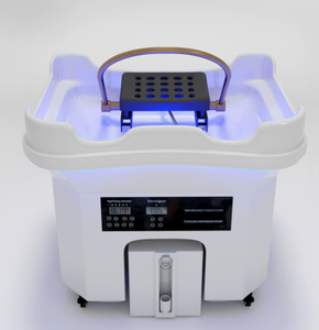 Lettino Terapeutico Portatile Giapponese per Head Spa con Controllo Termostatico, Lavabo Shampoo Mobile in Acrilico e Circolazione dell'Acqua, con Funzione Massaggio - Product Image 1