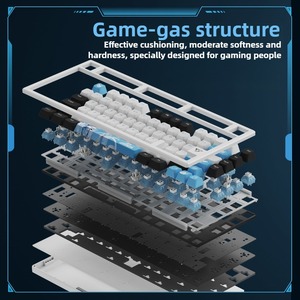 Bàn phím chơi game cơ học VXE V75X không dây đèn nền RGB trao đổi nóng Ba chế độ 8000mAh gioăng Bàn phím game thủ Valorant - Product Image 3