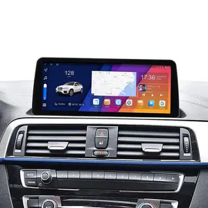 Layar Android 12.3 inci mobil, Radio navigasi Gps Wifi 4G Carplay Multimedia Stereo Autoradio untuk BMW 1 Series E81 E87 2017 ~ 2023
