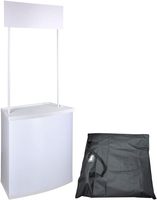 Comptoir de Promotion Pliable Portable, Kiosque de Salon, Stand d'Affichage pour Bannière