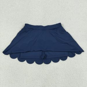 Jupe unie marine respirante imprimée pour petite fille GLK0236 RTS – Jupe d'été pour bébé fille, vente en gros, style yoga - Product Image 5