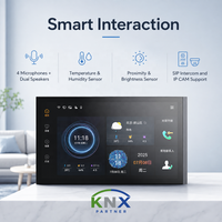 Panneau tactile mural Home Assistant pour système domotique KNX, interrupteur mural intelligent KNX pour appartement et hôtel