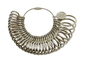 Juego de herramientas de medición de anillo de acero calibrador de anillo con calibrador de dedo herramientas de calibrador de anillo de Mandril para medición de tamaño de joyería EE. UU. Reino Unido UE - Product Image 2