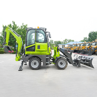 Harga Backhoe Loader Kompak Terbaik untuk Pertanian, Pengangkatan, dan Penanganan, Backhoe Loader 4x4 untuk Kebun dan Lahan Pertanian