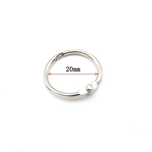 Anneaux <span class=keywords><strong>de</strong></span> <span class=keywords><strong>reliure</strong></span> en acier nickelé <span class=keywords><strong>de</strong></span> marque LM pour cartes flash, cartes indexées, porte-clés - Longueur 14 mm - Product Image 1