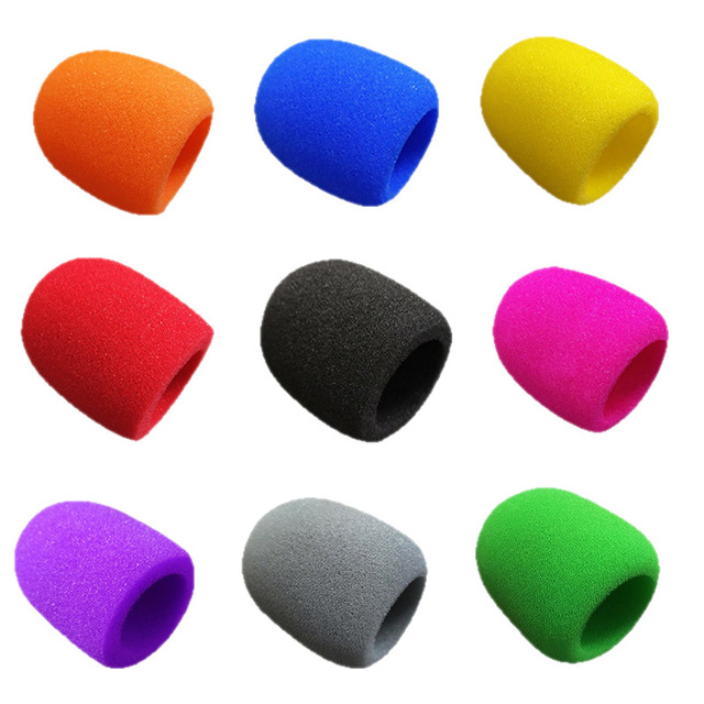Custom Logo Wireless Omni-directional Handheld Microphone Cover Metal Windscreen Thick Foam for Stage TV Station KTV