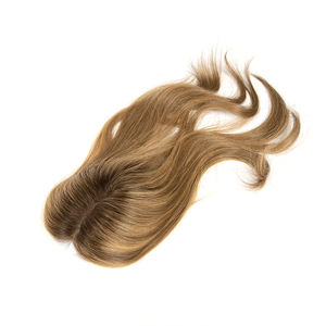 Topper de Cabello Humano Natural de Una Sola Donante con Base de Seda Fina y Cutícula Alineada, Topper de Cabello Ruso para Mujer, Venta Caliente - Product Image 5