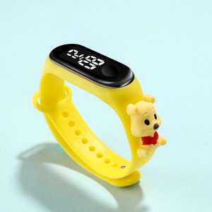 นาฬิกาแอลอีดีแนวสปอร์ตพร้อมหน้าจอสัมผัสสายคาดดิจิตัลลายการ์ตูนของขวัญสำหรับเด็กผู้ชายเด็กผู้หญิงดีไซน์อะโวคาโดและสตรอเบอร์รี่ - Product Image 3