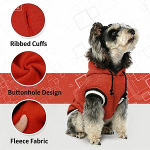 छोटे मध्यम पालतू जानवरों के लिए ओम और ओम सुरुचिपूर्ण क्लासिक पॉलिएस्टर कुत्ते हुडी स्वेटर - Product Image 5