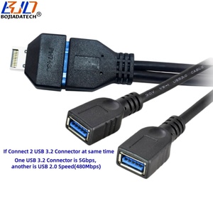 공장 직판 USB 3.2 19핀 20핀 암 소켓 - 메인보드 타입-E 헤더 어댑터 카드 5Gbps 10Gbps 재고 있음 - Product Image 6