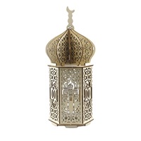 Vente en gros de lumières LED d'extérieur en bois pour l'Aïd Mubarak Ramadan Kareem, lumières LED pour le Ramadan, décorations pour la maison