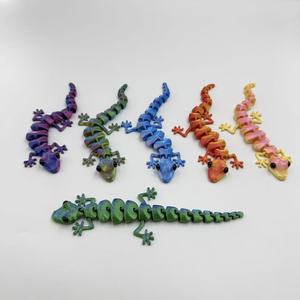 3D Printed <b>Toy</b> Lizard <b>Gecko</b> Skeleton with Fully Movable Joints Stress Relief <b>Toy</b> - Product Image 5