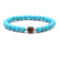 Bracelet en pierres naturelles, perles rondes de 8 mm pour la fabrication de bijoux, vente en gros