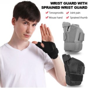 Transpirable órtesis de <span class=keywords><strong>muñeca</strong></span> refuerzo del <span class=keywords><strong>pulgar</strong></span> deporte <span class=keywords><strong>muñeca</strong></span> soporte ajustable dedo Protector soporte funda protectora - Product Image 2