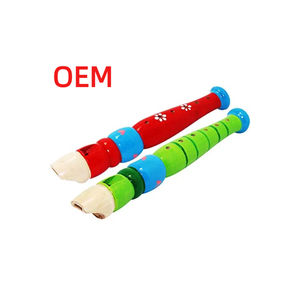 Fazer Próprio Projeto Misturado Cor Plástico Flauta Instrumentos Musicais Brinquedo para Favores Do Partido Kid - Product Image 6