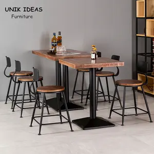 Классический металлический Обеденный набор, шезлонг, мебель для ресторана, кафе, столовая, стол и стулья, кофейный набор