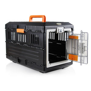 Katlanabilir plastik Pet seyahat uçuş taşıyıcı taşınabilir evcil hayvan sandığı seyahat köpek kafes kutusu - Product Image 4