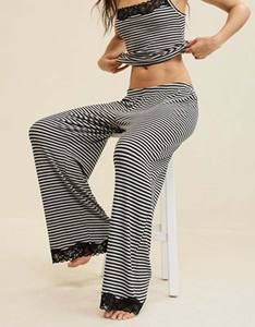 Vendita diretta di pigiami in <span class=keywords><strong>cotone</strong></span> <span class=keywords><strong>biologico</strong></span>, indumenti da notte con rifiniture in pizzo, <span class=keywords><strong>pigiama</strong></span> da <span class=keywords><strong>donna</strong></span> in <span class=keywords><strong>cotone</strong></span> lavorato a maglia di alta qualità - Product Image 4