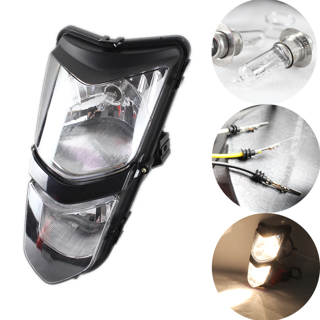Motorcycle 12V/25W Dual Twin Headlamp Frontn Running Headlight for Suzuki ATV 03-08 LTZ400 LT-Z400Z