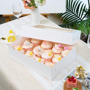 Wholesale Design Recyclable <strong>Bakery</strong> Pastry Dessert Display Food Grade Cake <strong>Box</strong> with Window - Product Image 5