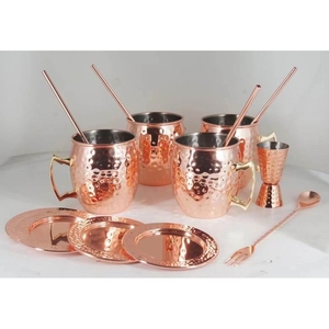 AXP-Mules <span class=keywords><strong>de</strong></span> Moscou en acier inoxydable, 100% plaqué cuivre, <span class=keywords><strong>lot</strong></span> <span class=keywords><strong>de</strong></span> <span class=keywords><strong>4</strong></span>, logo personnalisé, cadeau - Product Image 6