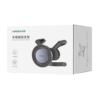 Support magnétique pour téléphone UGREEN à fixation sur grille d'aération de voiture avec base rotative et matériau en caoutchouc