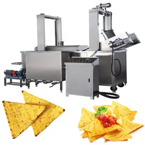 Tortilla Chips automática de acero inoxidable Doritos Triangle Chips de maíz que hace la máquina Tortilla Machine