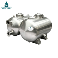 Filter Kolam Renang Komersial Water Faery Horizontal Besar Bahan Stainless Steel 304/316 Filtrasi Aliran Tinggi Model SG 3.67-8.83