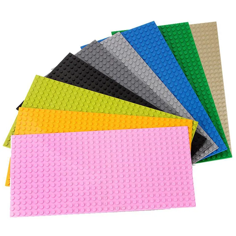 16x32 डॉट्स छोटे आकार प्लास्टिक Baseplates बिल्डिंग ब्लॉक्स बच्चों के लिए रंग क्लासिक बेस प्लेट Baseplate 16*32