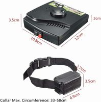 Intelligentes Kabelloses Wasserdichtes Haustier-Zaun-Halsband für Hunde und Katzen Wiederaufladbarer Bellstopper mit Vibration und Elektroschock-Training 10-20