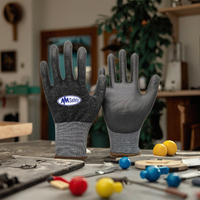 NMsafety 18 Gauge Custom PU beschichtete Handschuhe Schutz ANSI Cut Level 7 Handschuhe Handjob Konstruktion Guantes de Seguridad
