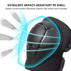 Rodilleras y coderas para niños de 3 a 7 años, juego de protección 6 en 1 con protector de muñeca para patinaje y ciclismo, nuevo. - Product Image 3