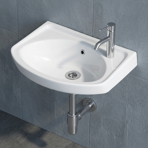 Corner 16x16 Ceramic Home Bathroom Living Room Kitchen Use Porcelain Sanitary Ware Lavabo Sink Wash Basin Design Cheap Price - Product Image 4