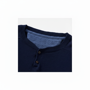Suéteres de otoño para hombre, prendas de punto de invierno de gama alta personalizadas, jersey de lana Merino con logotipo bordado transpirable - Product Image 1