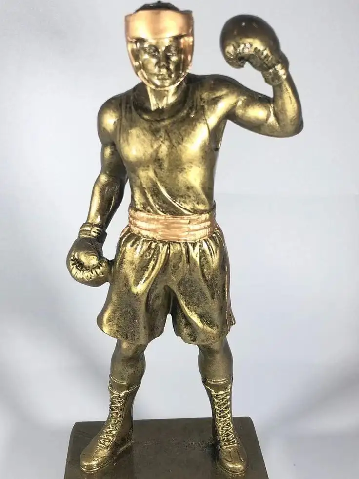 Nuovo stile resina wrestling scultura trofeo