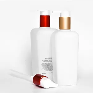 refillable shampoo and conditioner bottles 400 ml bottles plastic manufacturing body oil container with gold top pump
