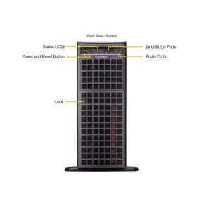 Servidor Supermicro 4U SYS-741GP-TNRT DP Intel, Estación de Trabajo en Torre con 4 GPU - Product Image 1