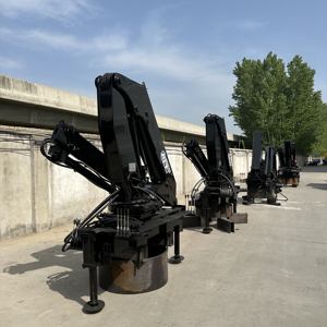 16 טון הידראולי משאית מנוף שלט רחוק grua בניית זרוע מקופל עם 5 הרחבות הידראוליות - Product Image 1