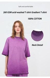 Bán Buôn Cổ Điển 230 GSM Axit Rửa Sạch T-Shirt Quá Khổ Đường Phố Hip Hop Phong Cách Người Đàn Ông Của T-Shirt Nặng Tùy Chỉnh Thiết Kế Logo - Product Image 3