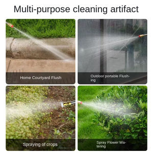 ปืนฉีดน้ำล้างรถไร้สาย มอเตอร์ไร้แปรงถ่าน ใช้รดน้ำต้นไม้ในบ้าน พกพาสะดวกอเนกประสงค์ แบตเตอรี่ลิเธียม - Product Image 5