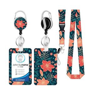 New Design Custom ID Card Holder <b>Lanyard</b> <b>Polyester</b> Material Offset Printing Hook for Brand Promotion Corporate Events - Product Image 3