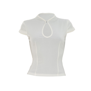 Viviblook C26TP007 Camisas de Verano para Mujer, Nueva Camiseta Casual con Aberturas y Manga Corta para Damas - Product Image 4