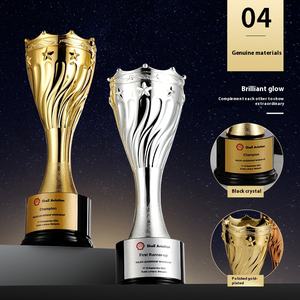 मैराथन खेल फुटबॉल/बास्केटबॉल चैंपियन गुणवत्ता ट्रॉफी के लिए अनुकूलित धातु खेल बैठक ट्रॉफी रचनात्मक पुरस्कार - Product Image 5