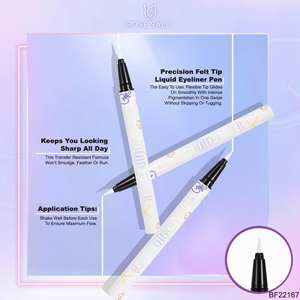 Rose Sally-Eyeliner liquide à pointe de <span class=keywords><strong>feutre</strong></span>, réutilisable, blanc, végétalien, humidité, crayon doré, Logo, Gel, Duo, sourcils et <span class=keywords><strong>eye</strong></span>-<span class=keywords><strong>Liner</strong></span> - Product Image 2